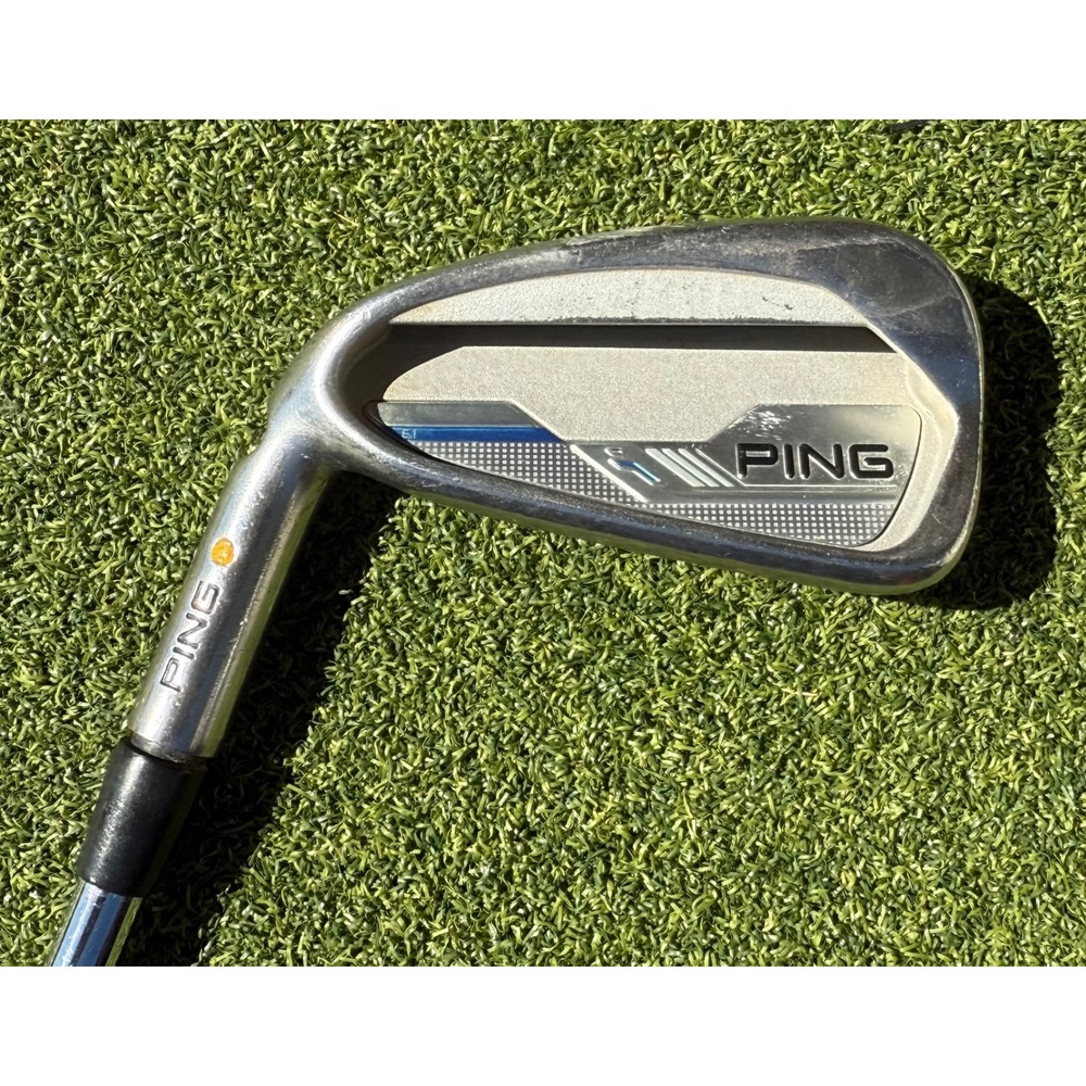 Ping i‎ E1 LH Golf Club Stainless 4 Iron Yellow Dot CFS Distance Stiff Steel